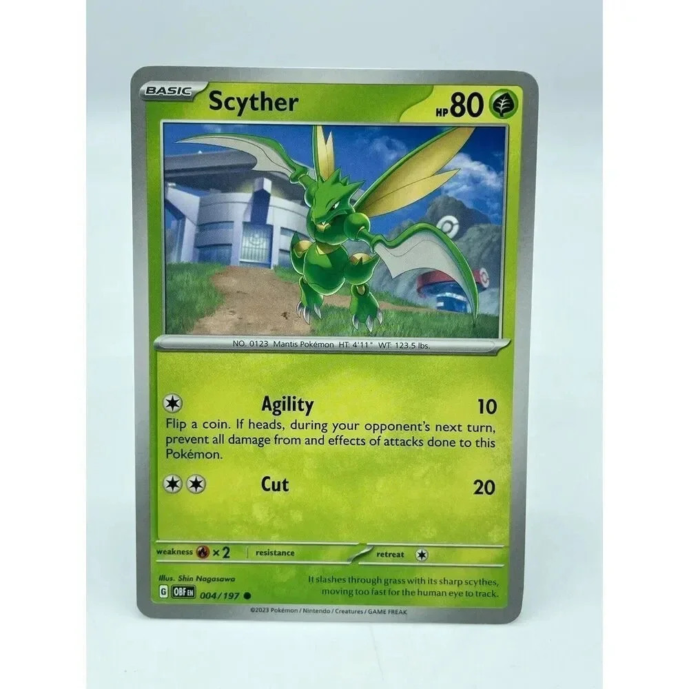 Scyther 004/197 Common S&V: Obsidian Flames Non-Holo Pokemon TCG Mint Unplayed